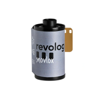 Revolog Snovlox 35mm black and white film roll with grey label and 36 exposures.
