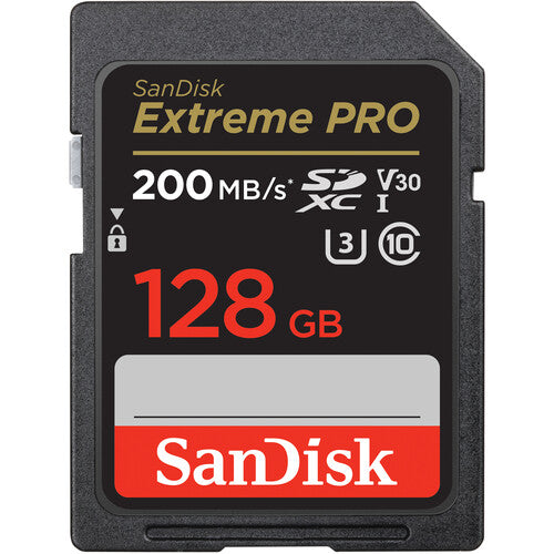 SanDisk Extreme Pro 128GB SDXC UHS-I Card– 200MB/s