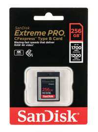 SanDisk 256GB Extreme PRO CFexpress Card Type B