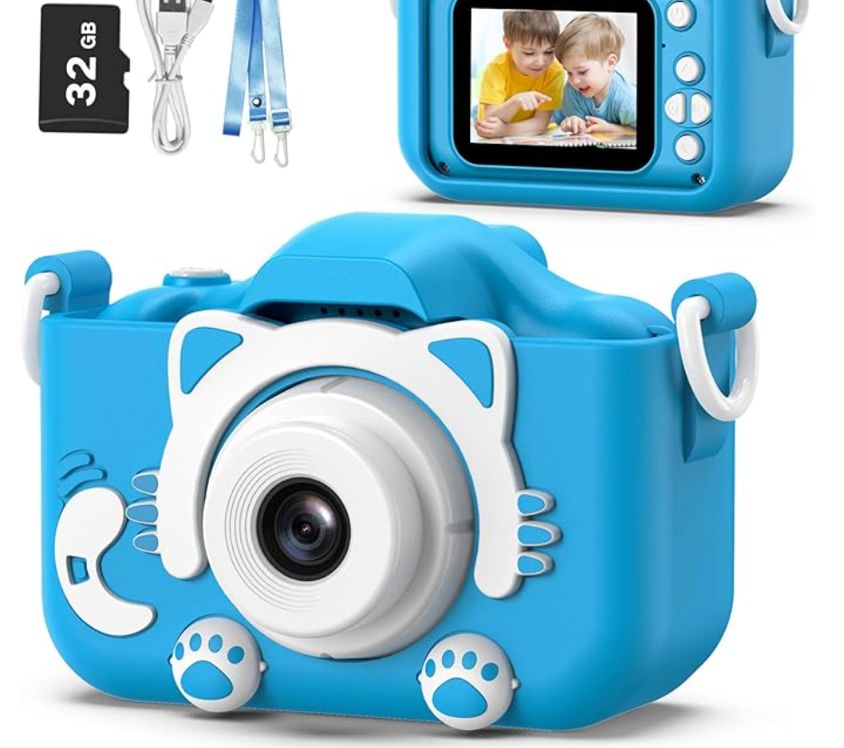 Goopow Kids Camera Toys- Blue Cat