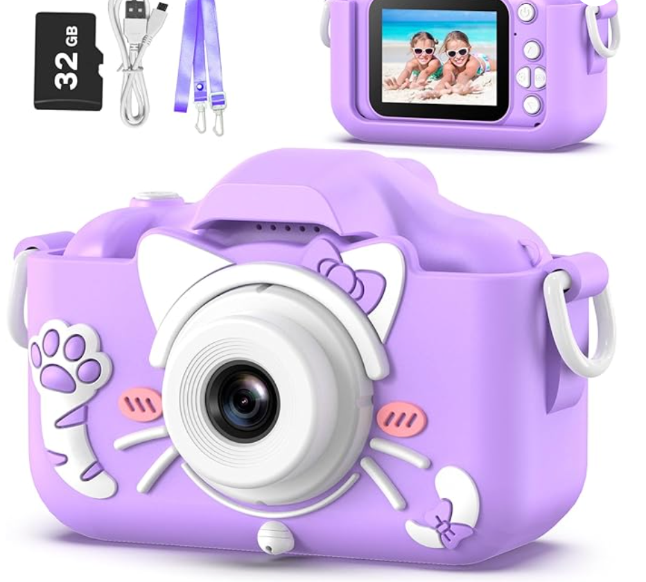 Goopow Kids Camera Toys- Purple Cat