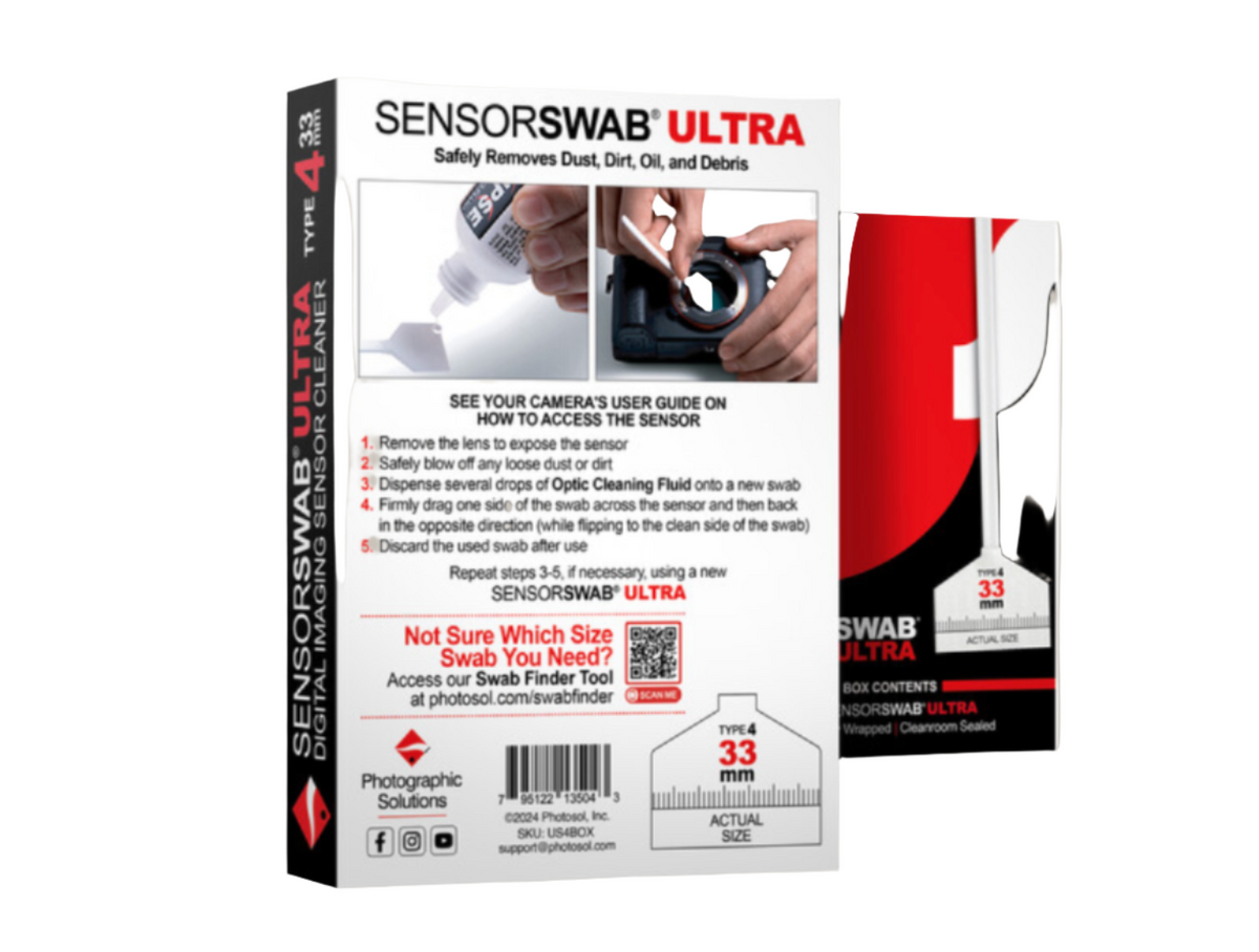 Sensor Swab Type 4 33mm Ultra Sensor Cleaning Swabs