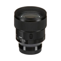 Sigma 85mm F1.4 DG DN Art Lens for Sony E Mount, black color, with visible lens ring and branding.