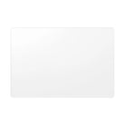 Clear, rectangular Sony 9H shatterproof glass screen protector for A7IV camera with rounded corners.