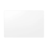 Clear, rectangular Sony 9H shatterproof glass screen protector for A7IV camera with rounded corners.