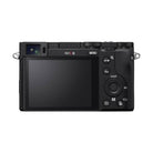 Back view of the black Sony RX1R III digital camera featuring a touchscreen LCD, electronic viewfinder, and control dial.