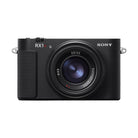 Compact black Sony RX1R III digital camera with a fixed ZEISS Sonnar 35mm f/2 lens and textured grip.