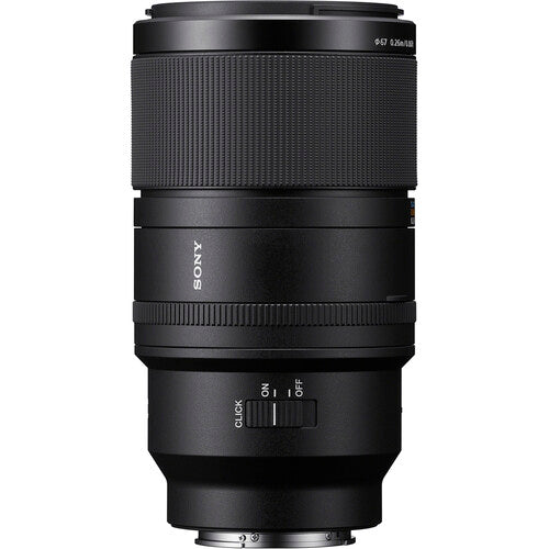 Sony camera lens on a white background