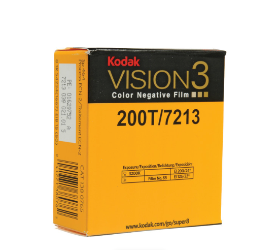 Kodak VISION3 200T Super 8mm Color Negative Film  (50 ft. #5213/7213)