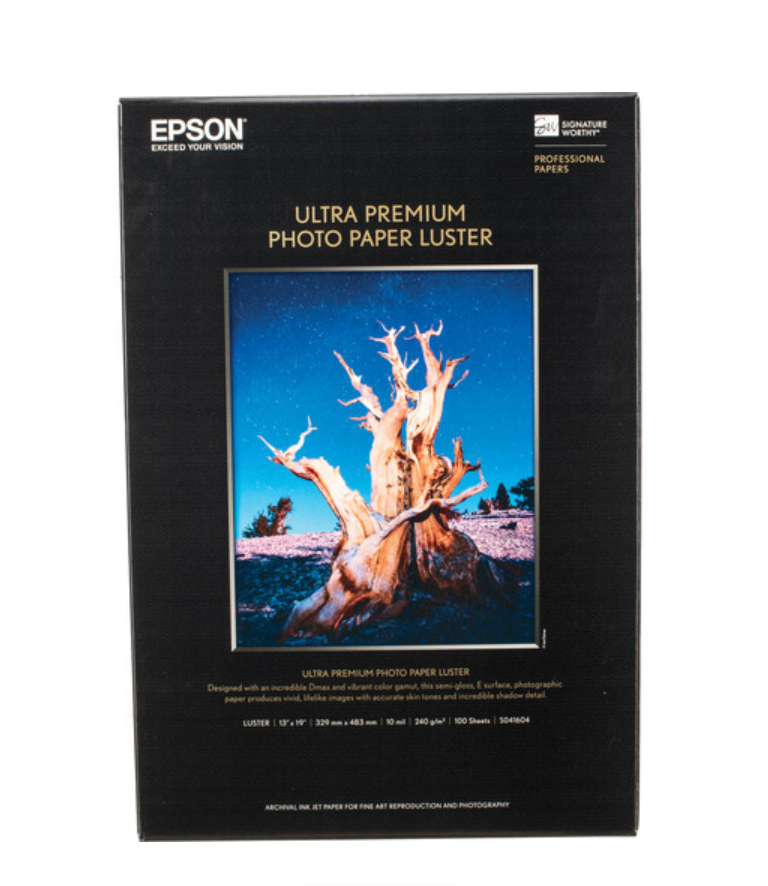 Epson Ultra Premium Luster Photo Paper (13 x 19", 100 Sheets)