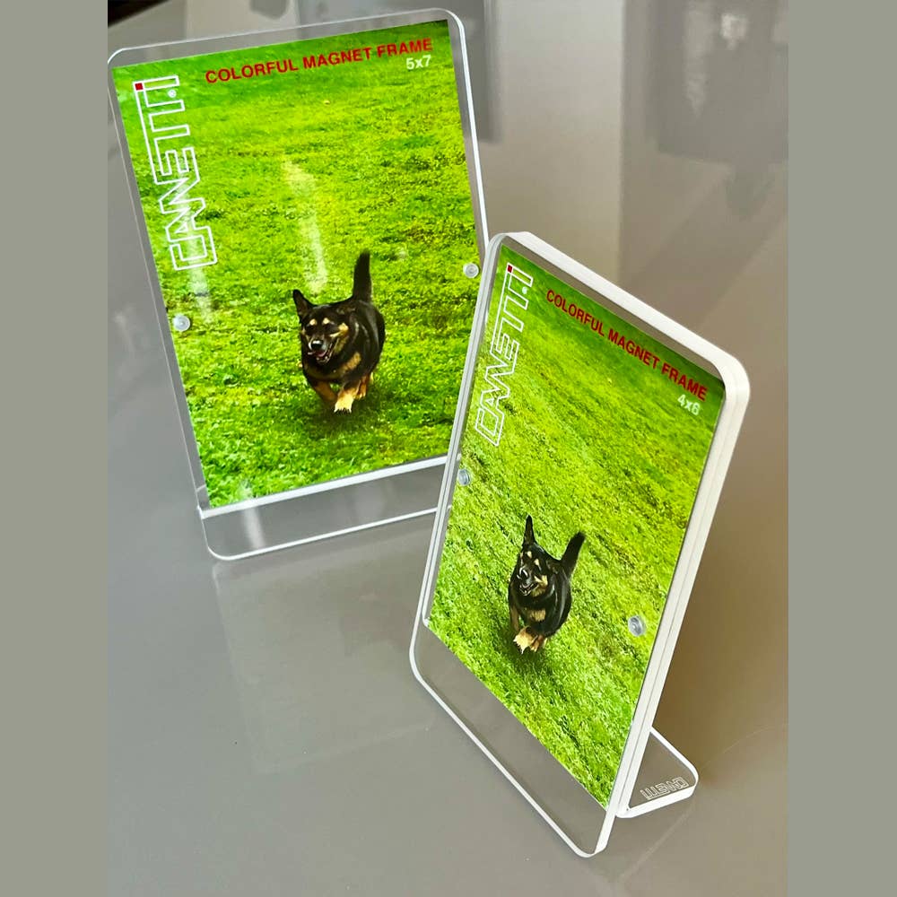 Colorful Acrylic Magnet Frame 4"x6" - 8 Colors