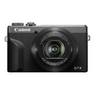 Canon G7 X camera on a white background