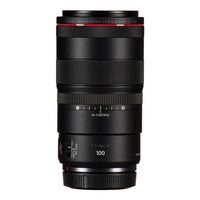 Camera lens with visible brand markings on a white background