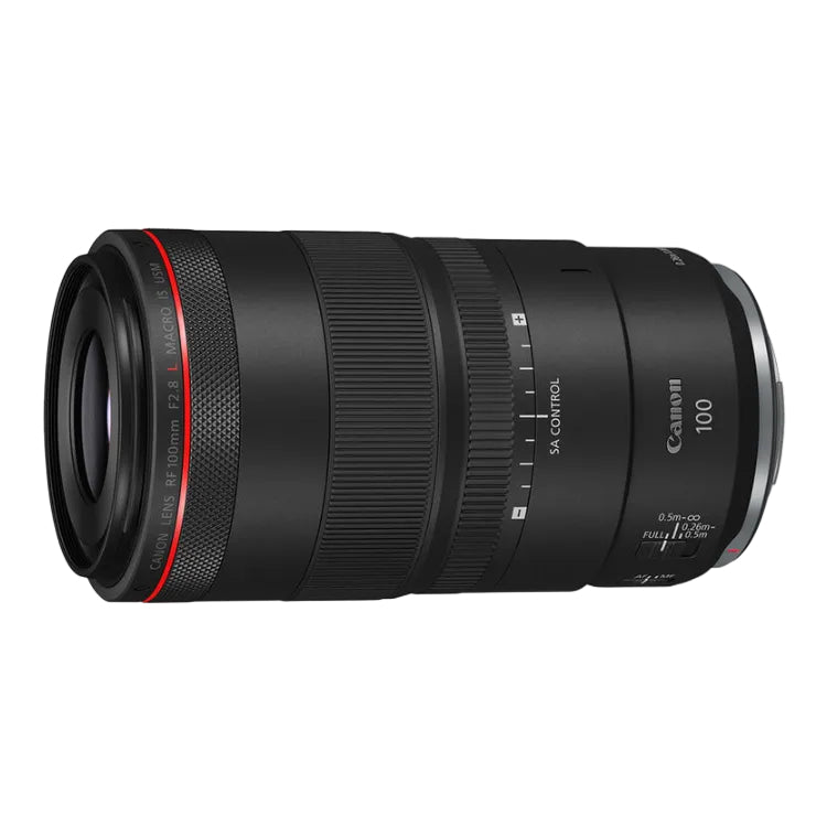 Canon camera lens on a white background