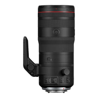 Camera lens with focus and shift control on a white background