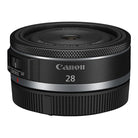 Canon camera lens with '28' on a white background