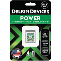 Delkin Devices 512GB POWER 4.0 CF express Type B Memory Card