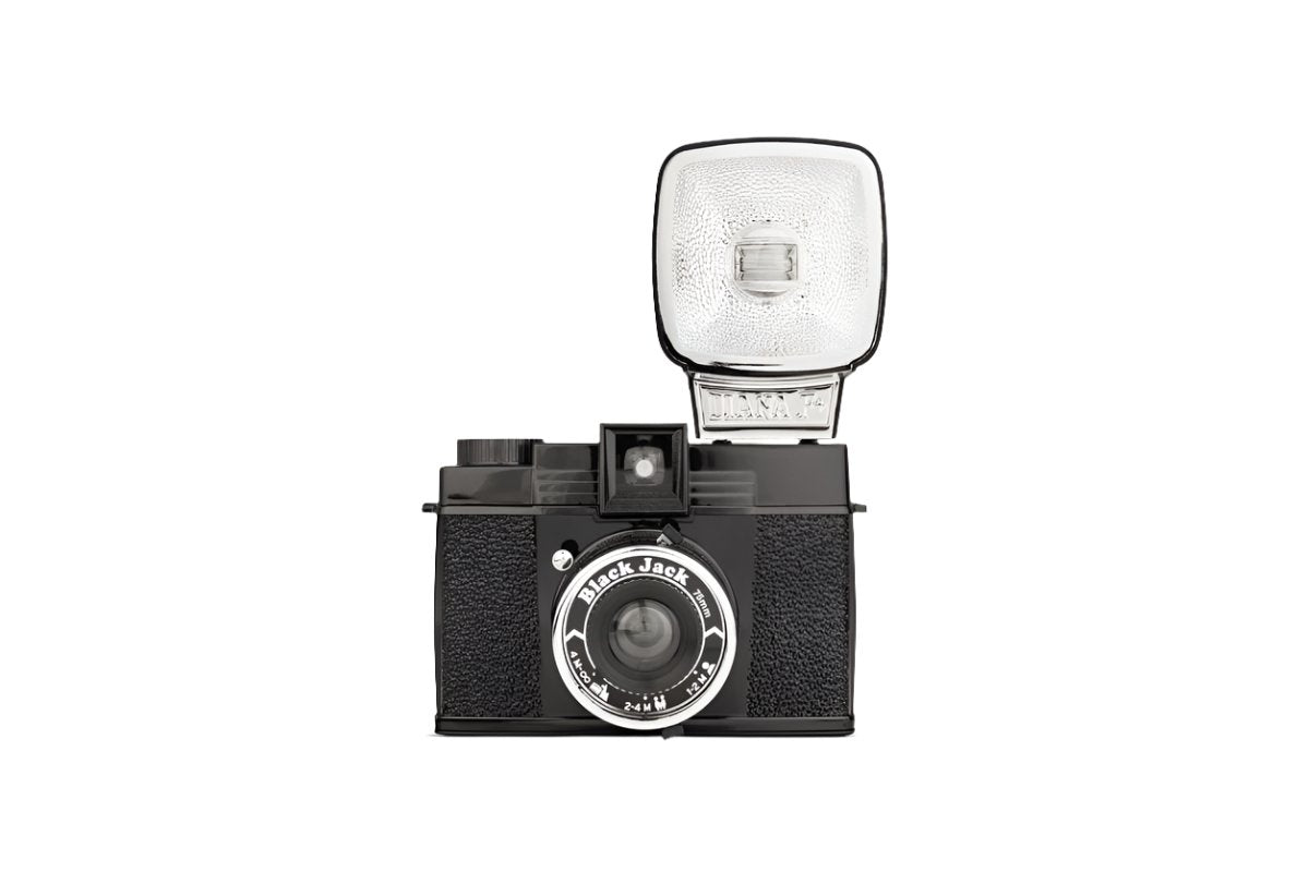 Lomography Diana F+ Camera and Flash – Black Jack Edition