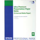 Epson Ultra Premium Presentation Paper Matte packaging with blue and green design.