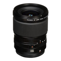 Fujifilm GF lens on a white background