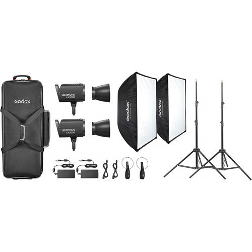 Godox Litemons LA300R RGB LED Monolight (2-Light Kit, Black)