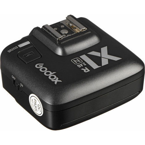 Godox camera flash receiver on a white background