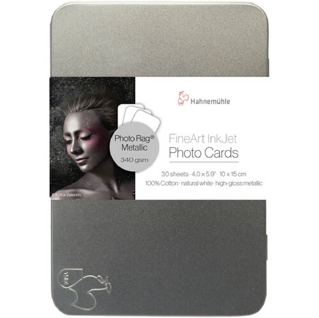 Hahnemuhle Tin Photo Rag® Metallic 340 (4.1 x 5.8 inch, 30 sheets)