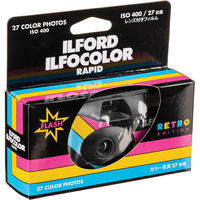 Ilford Ilfocolor Rapid Retro Black Single Use Camera