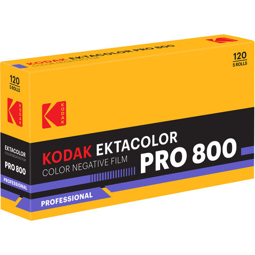 Kodak Ektacolor Pro 800 Color Negative Film (120 Roll Film, Single Roll)