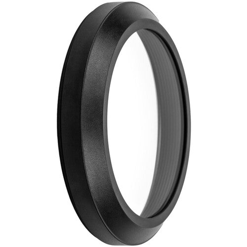 Black metal ring on a white background