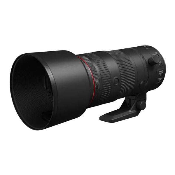 Camera lens with a white background