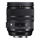 Sigma camera lens on a white background