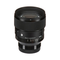 Sigma camera lens on a white background