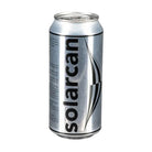 Silver can with 'solarcan' branding on a white background