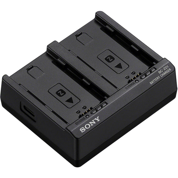 Sony battery charger on a white background