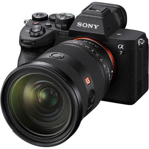 Sony camera with lens on a white background