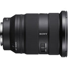 Sony camera lens on a white background
