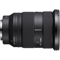 Sony camera lens on a white background
