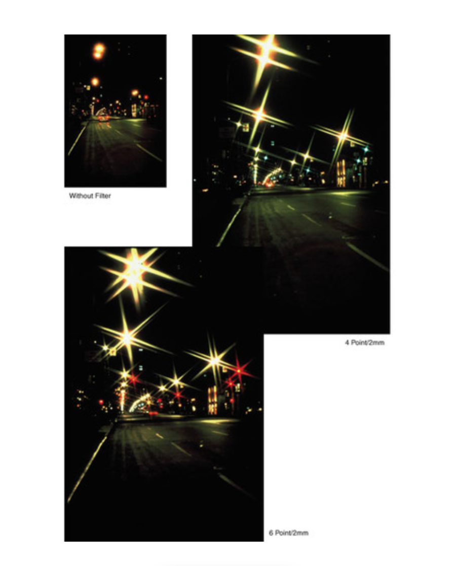 Tiffen Star Filter 4-point 2mm Grid Star Effect