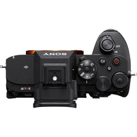 Sony camera body on a white background