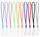 A collection of wrist straps for cameras, displayed in a variety of colors.