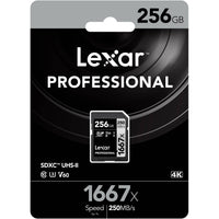 Lexar Pro 1667x 256GB UHS-II SDXC