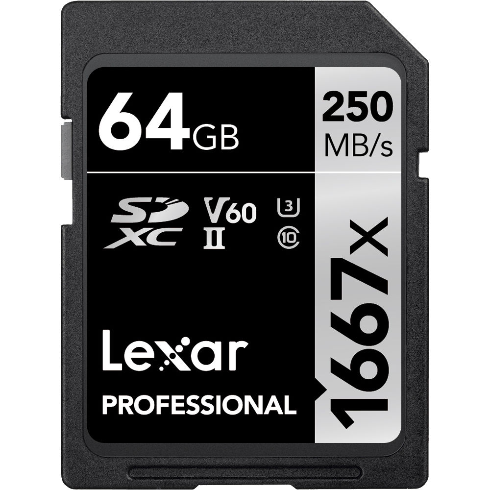 Lexar Pro 1667x 64GB UHS-II SDXC