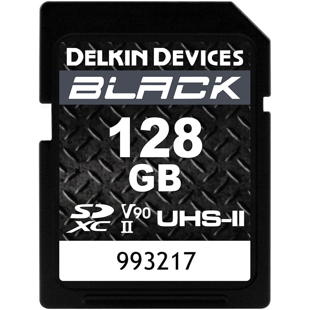Delkin Devices 128GB Black Rugged SD UHS-II V90