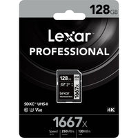 Lexar Pro 1667x 128GB UHS-II SDXC