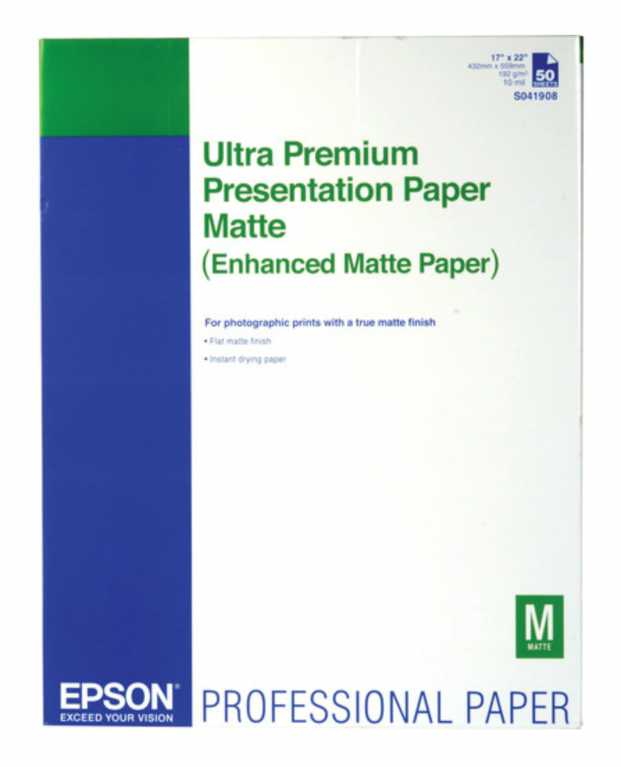 Epson Ultra Premium Presentation Paper Matte (17 x 22", 50 Sheets)