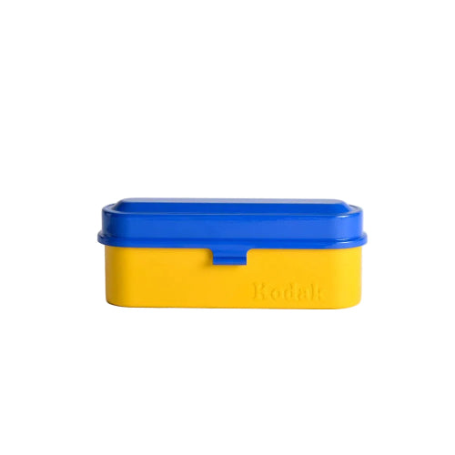 Yellow and blue rectangular container with Kodak branding on a white background