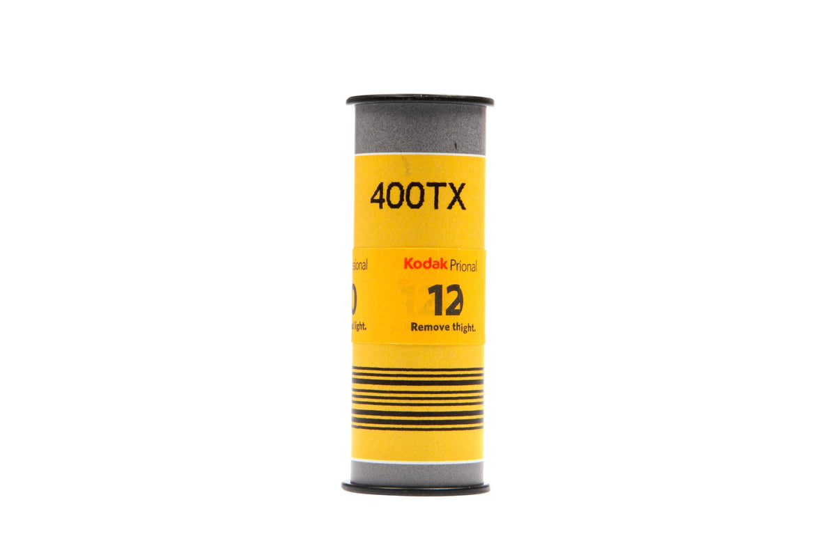A single roll of Kodak Tri-X 400 black-and-white film for cameras.