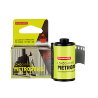 Lomography Metropolis 100-400 Color Negative Film packaging and film canister