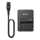 Sony BC-QZ1 Battery Charger for NP-FZ100, black color, with an AC power cable.